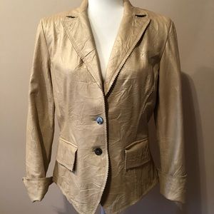 AK Anne Klein 100% Leather Jacket